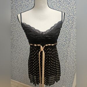 Black and beige camisole in medium